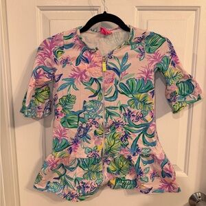 Lilly Pulitzer Kids Dress - Pink and Green Floral